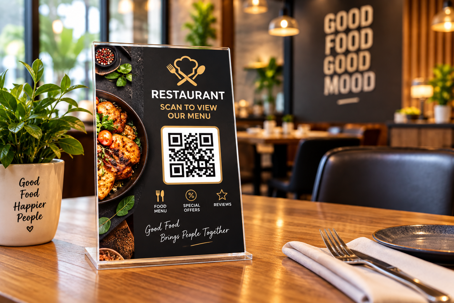 QR code website for restaurants